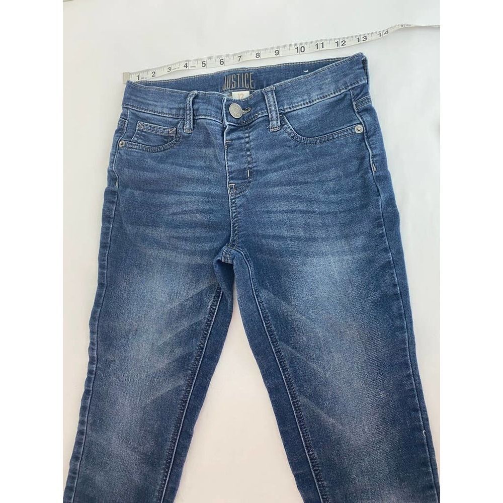 Justice Mid Rise Jegging Jeans Blue - Girls Size 12 - Picture 4 of 9